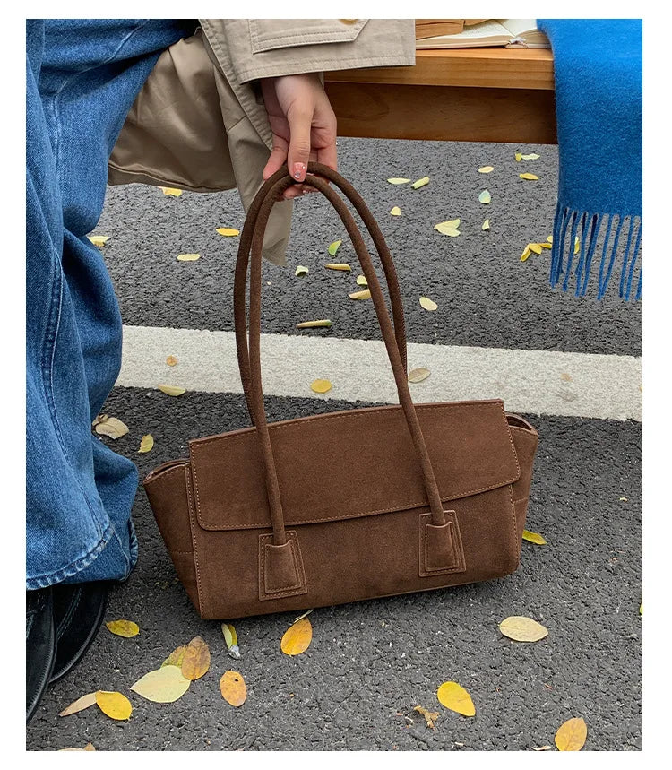 sac cabas porte epaule chic marron