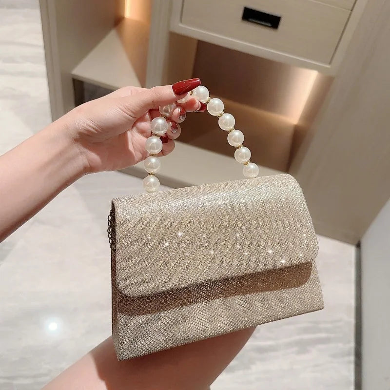 Sac pochette pour mariage doré