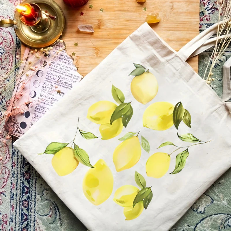 tote bag femme citron
