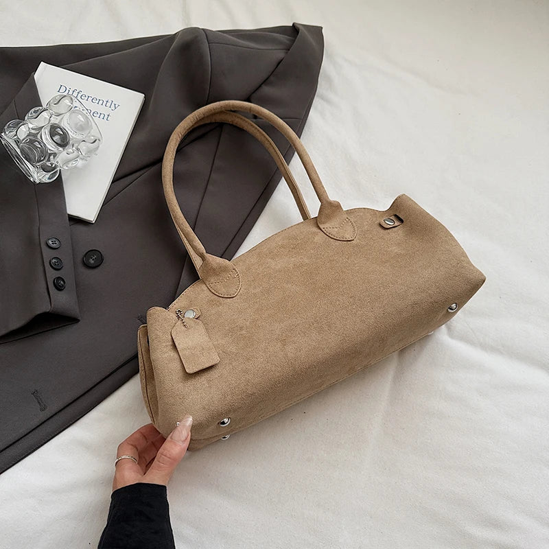 sac porte epaule daim