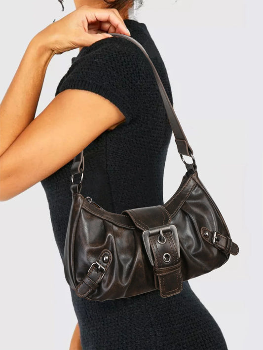 sac porté épaule marron