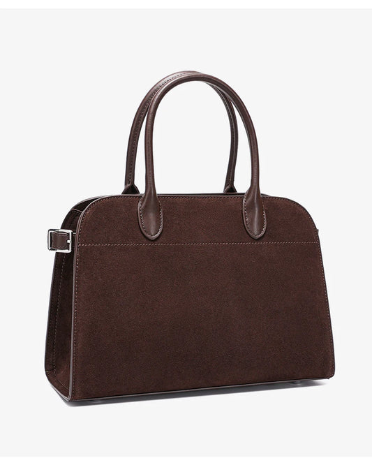 sac cabas en daim marron