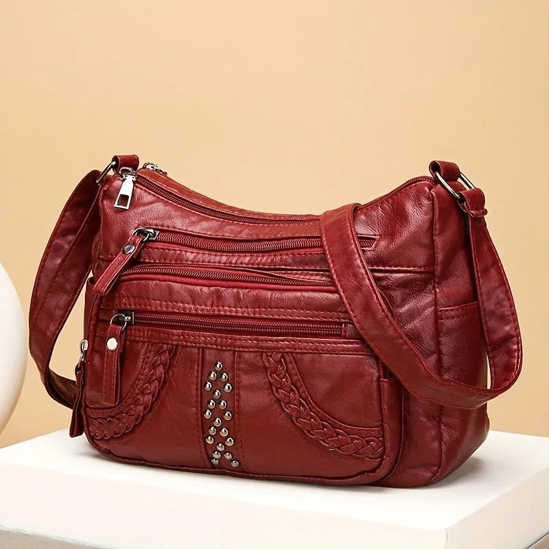 sac a main besace bandouliere rouge
