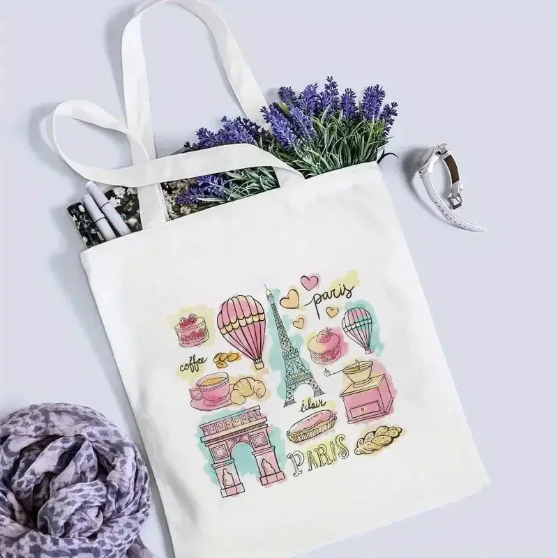 tote bag paris aquarelle