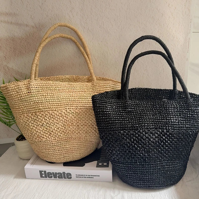sac de plage raphia tendance
