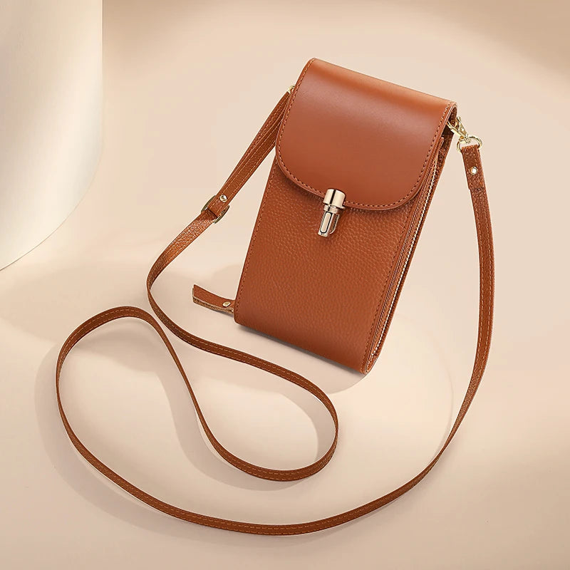 pochette telephone en cuir bandouliere