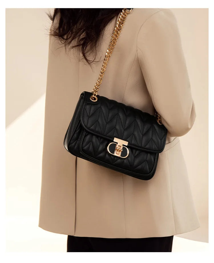 sac à main matelassé noir
