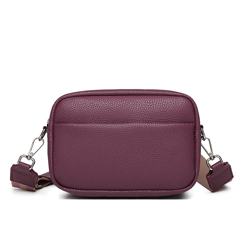 sac bandouliere large sangle violet