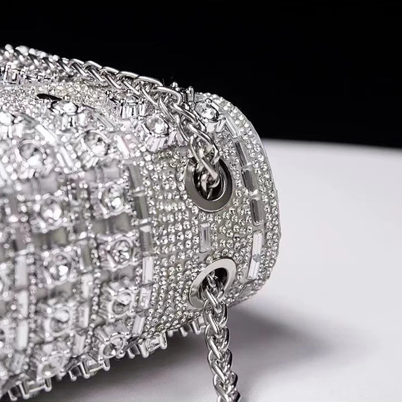 détails du sac de soiree a strass