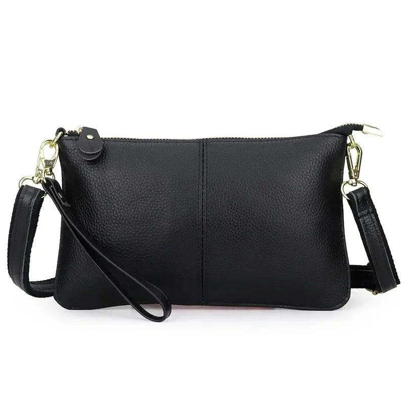 sac bandoulière rectangle en cuir grainé