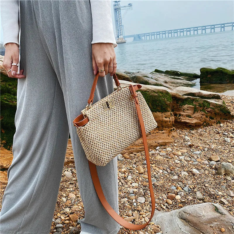 Sac raphia luxe best sale