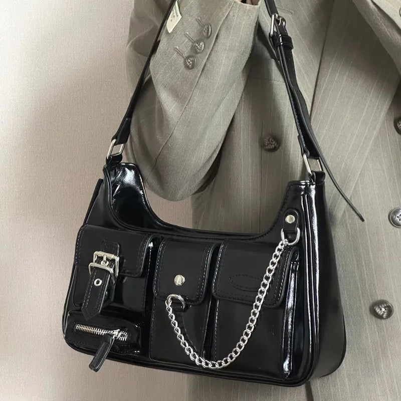 Benedetti Paris Sac a Main Noir pour Les Cours - Rachel (Noir Benedetti Paris Sac a Main Noir pour Les Cours - Rachel (Noir