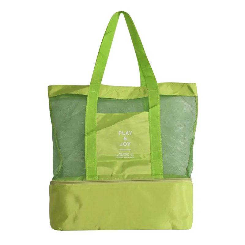 sac de plage isotherme jaune