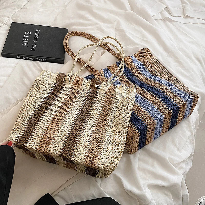 sac en paille fourre tout