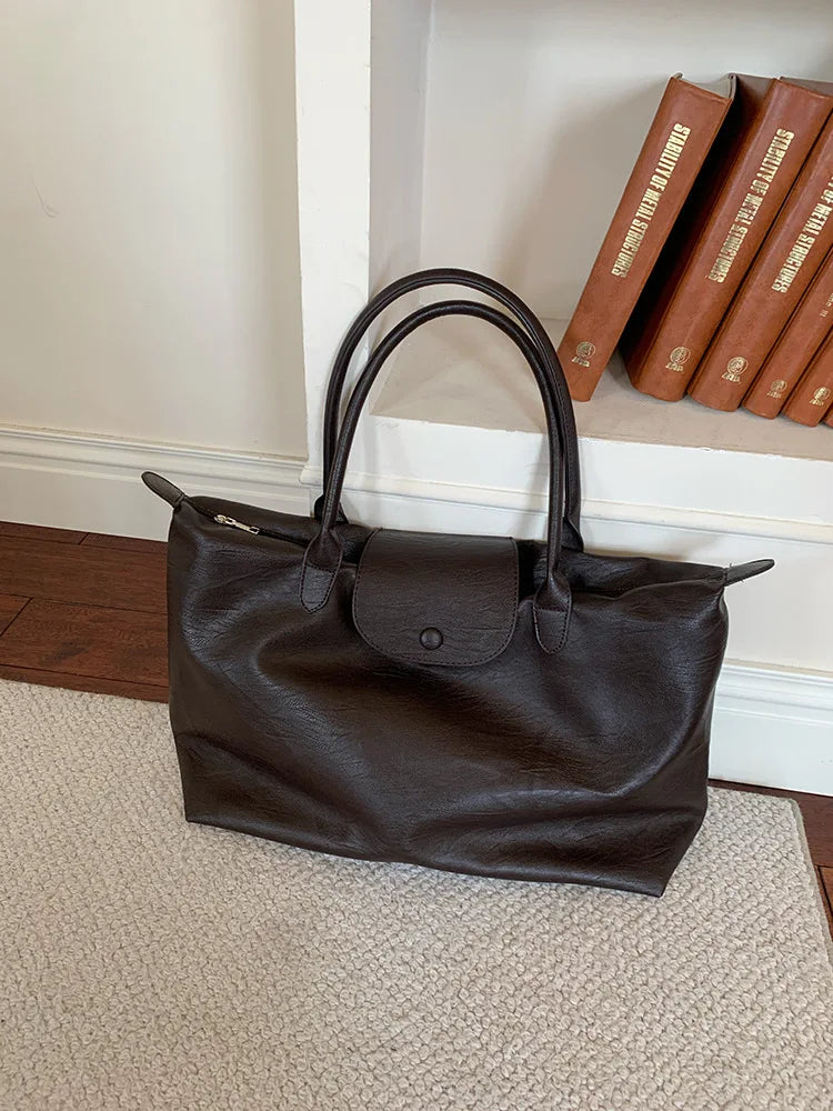 sac de cours femme marron