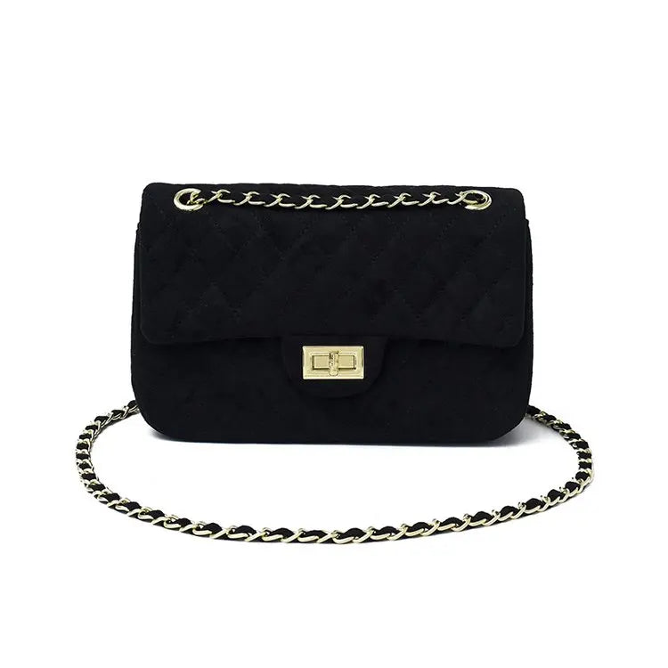 sac bandouliere avec chaine noir
