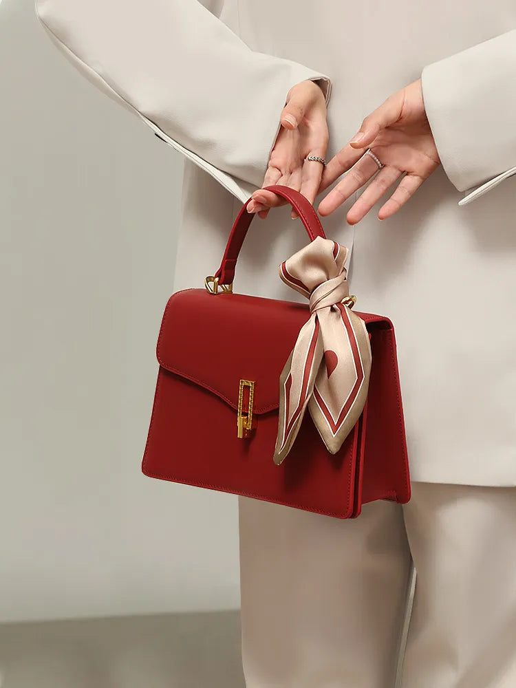 sac rouge luxe cartable