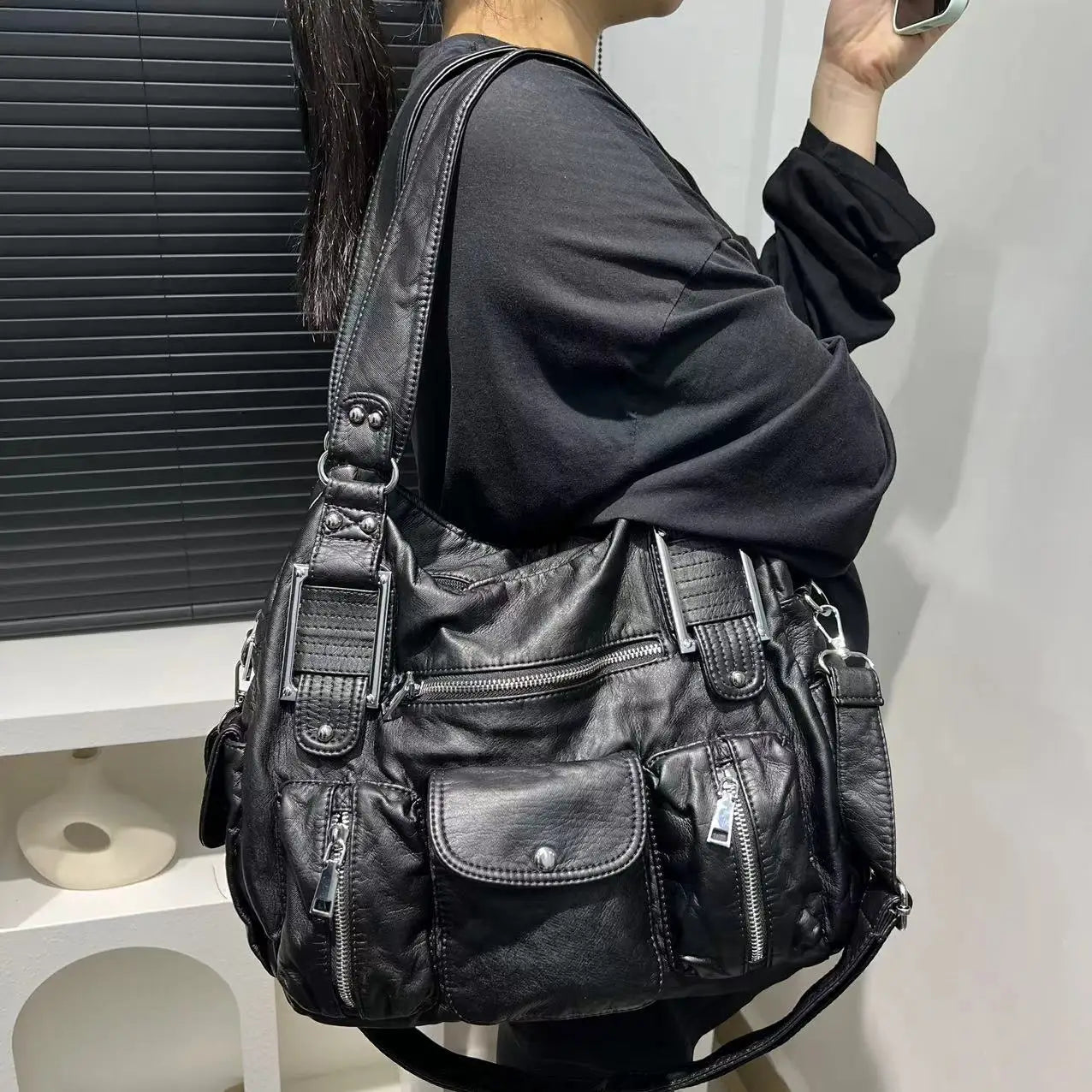 sac à main multipoches femme porte epaule