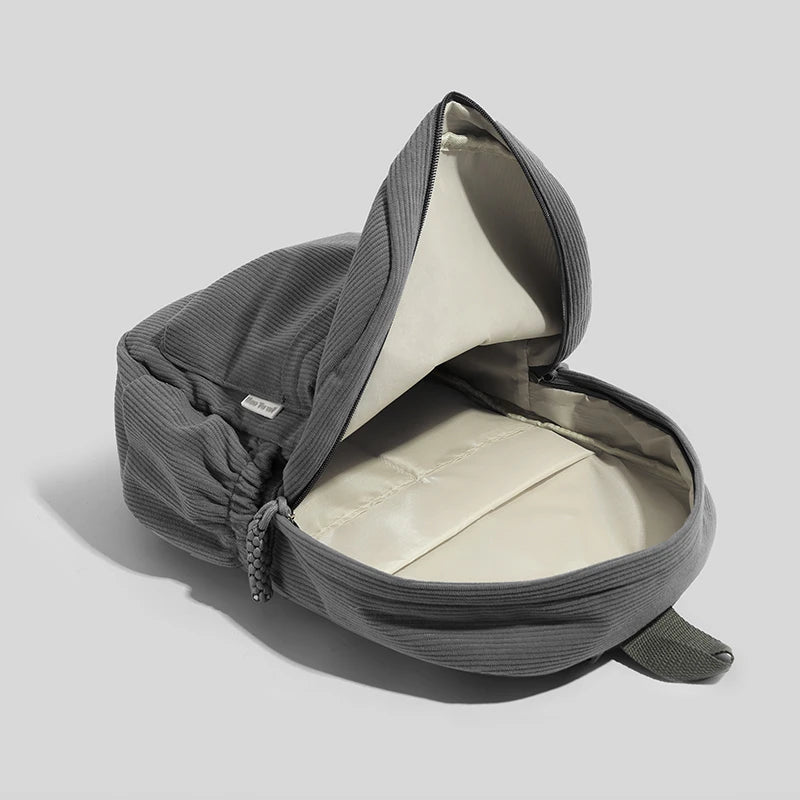 interieur du sac a dos velours cotele