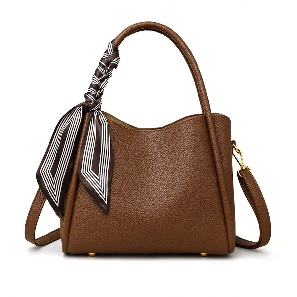 sac a main luxe marron