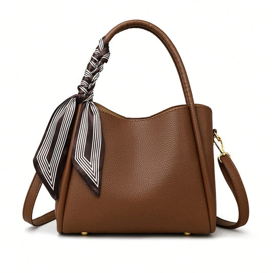 sac a main luxe marron