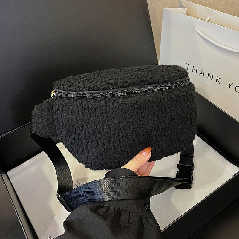 sac banane moumoute femme noir