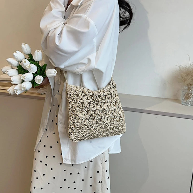 sac bandouliere raphia porte