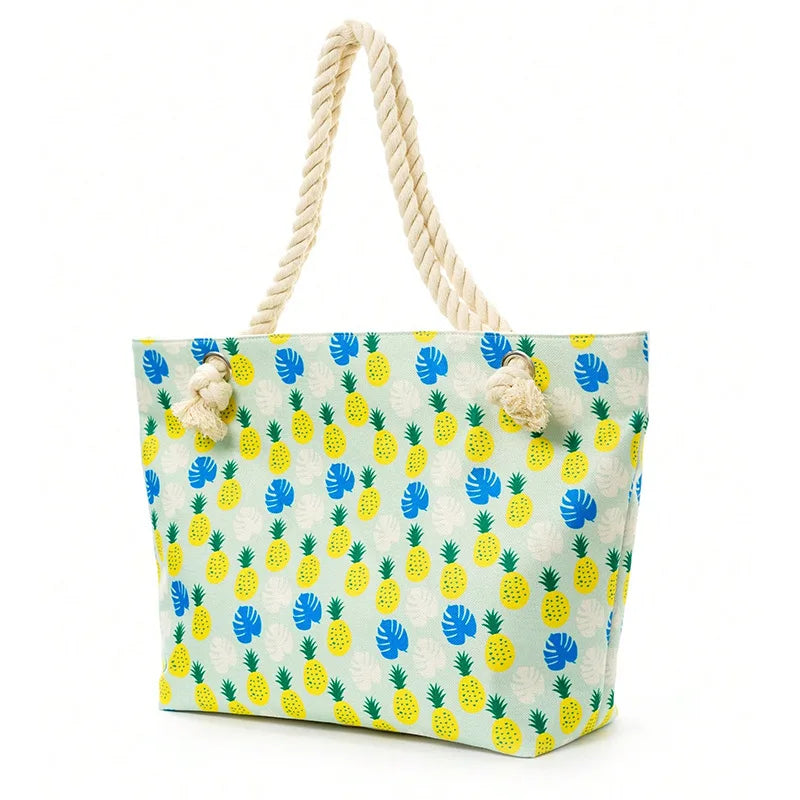 sac de plage colore ananas