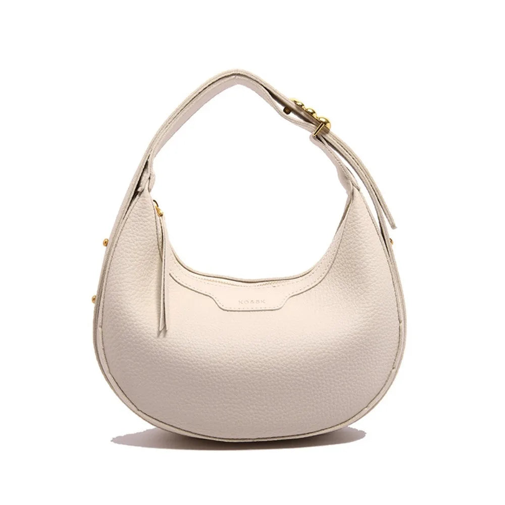 sac a main rond ecru