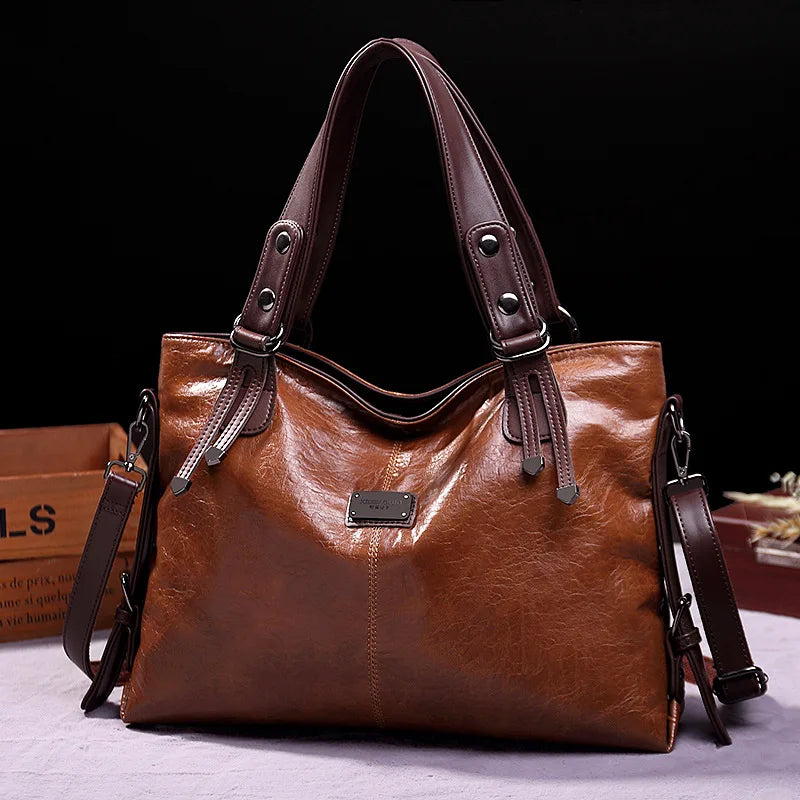 sac a main cuir vintage marron