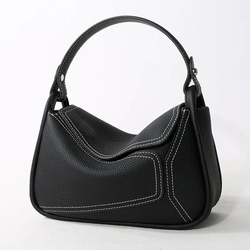 sac bandouliere cuir noir