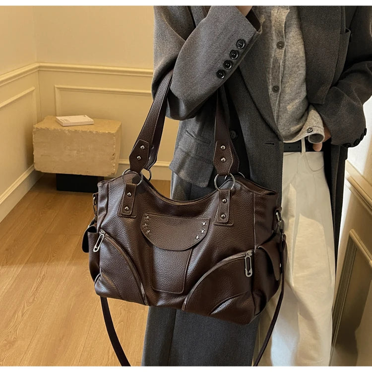 sac de cours femme chocolat