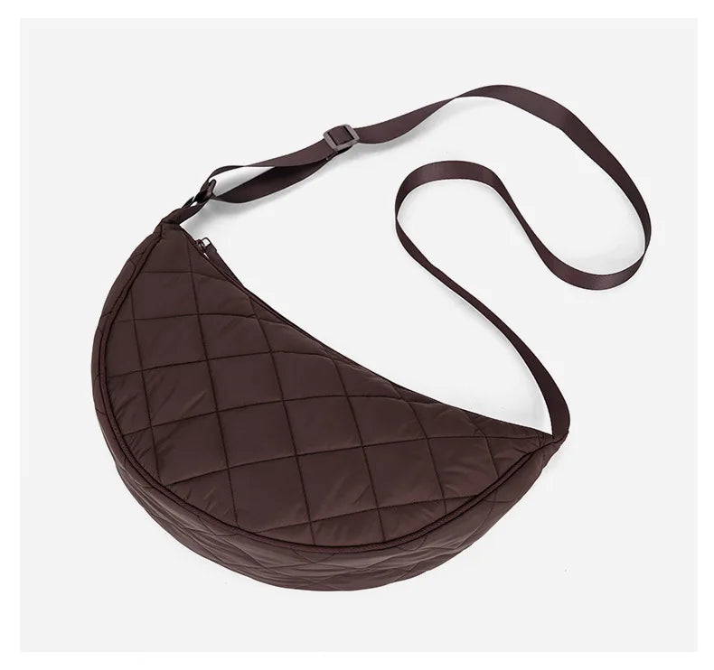 sac banane en nylon marron