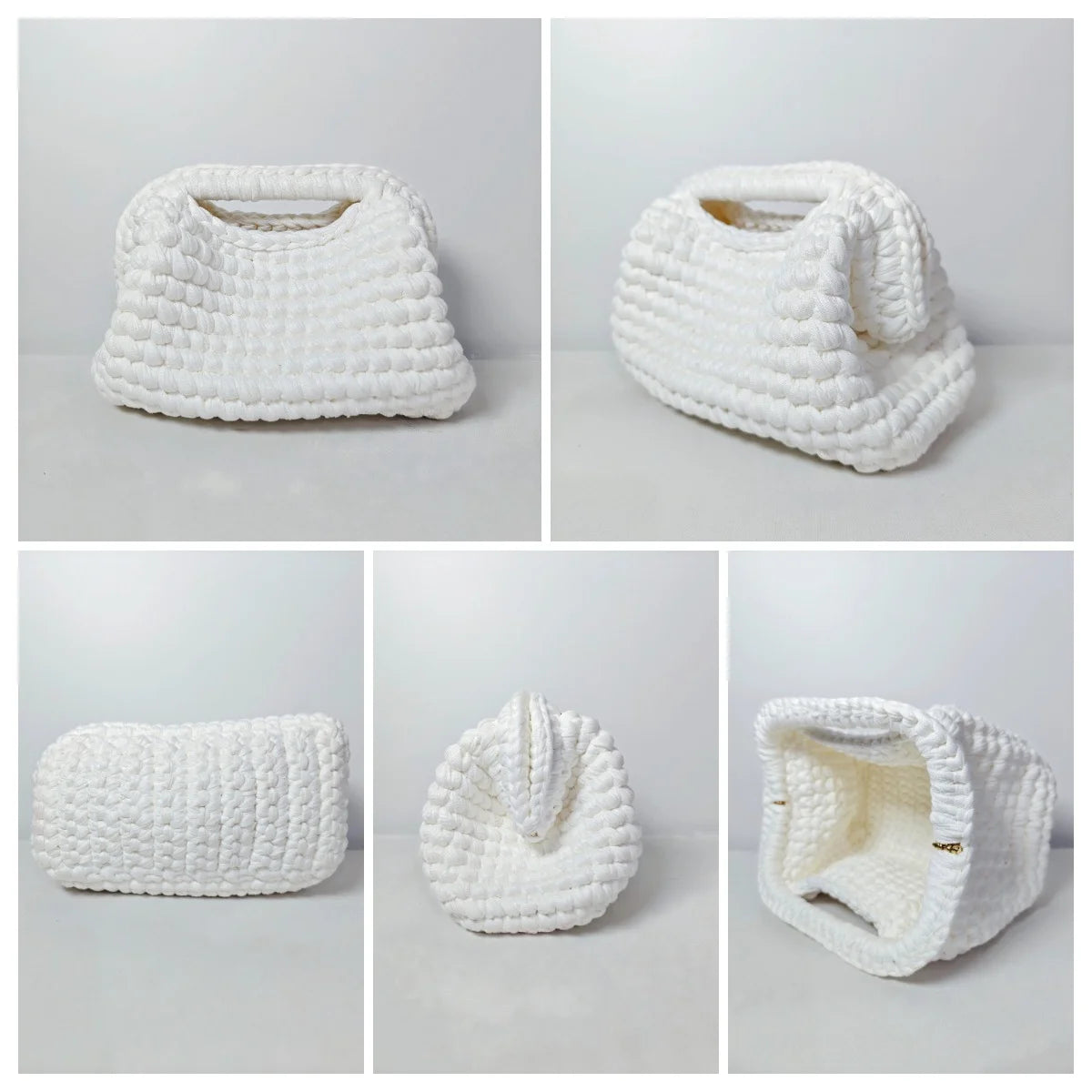 pochette crochet blanche