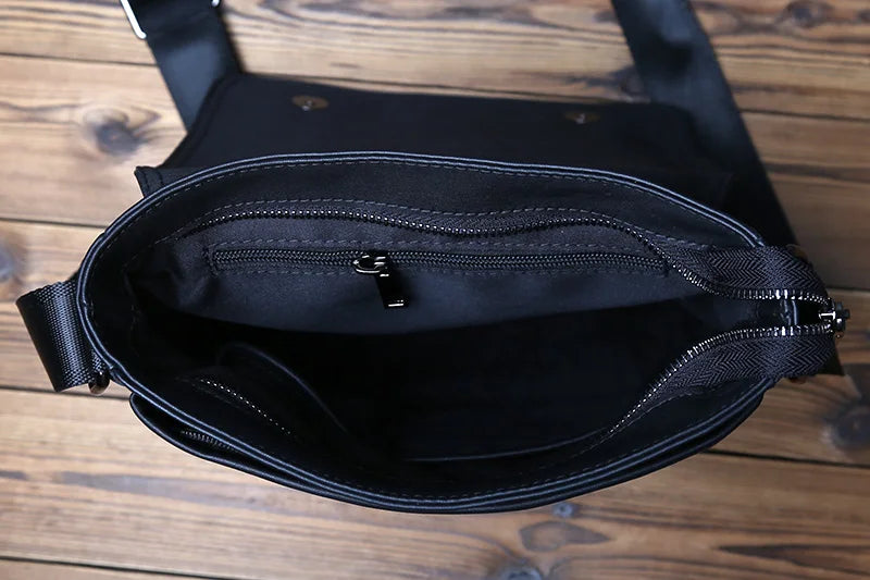 intéireur de la besace cuir homme