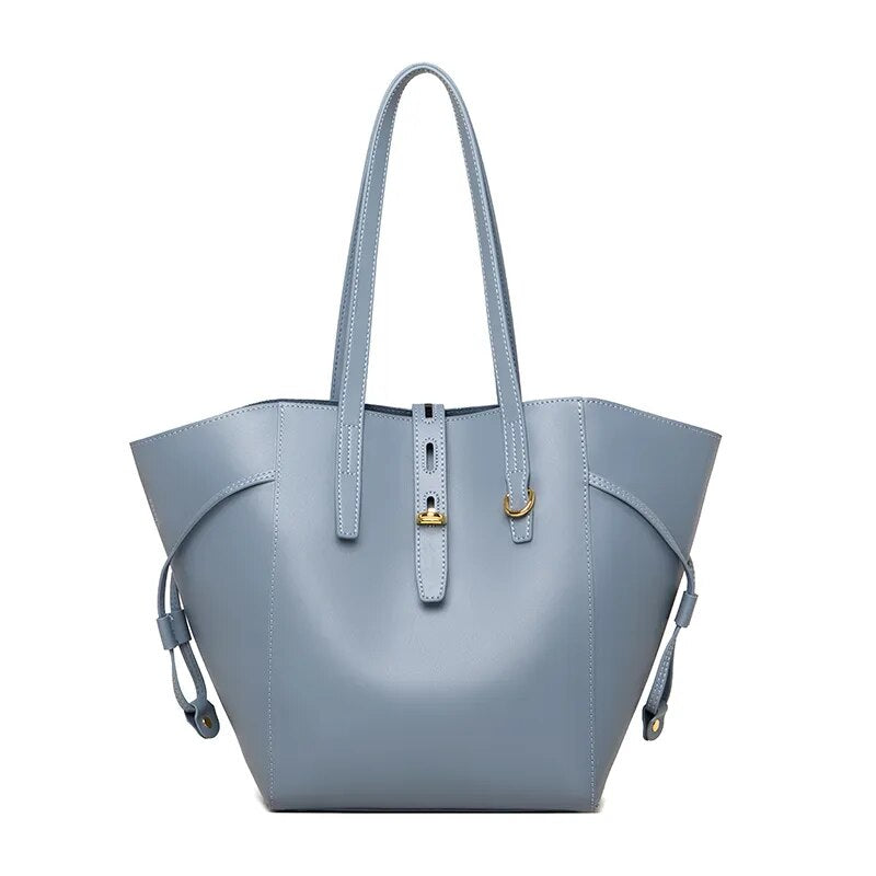 sac a main femme grande taille en cuir bleu