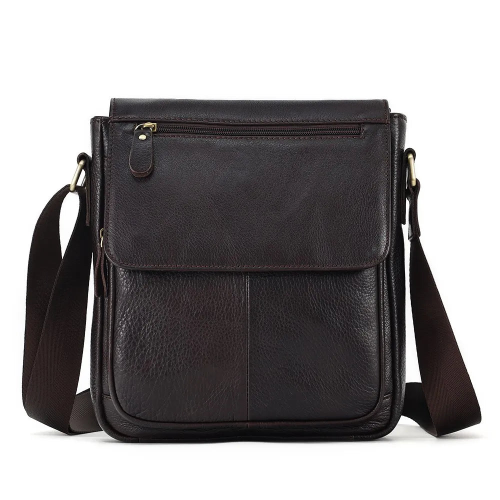 pochette bandouliere cuir pour homme cafe