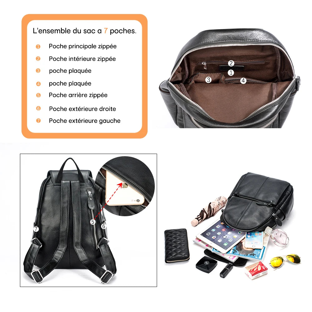 Sac à Dos Pour Femme en Cuir - Aurora