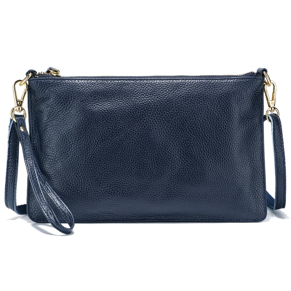 petite pochette bandoulière bleu marine femme