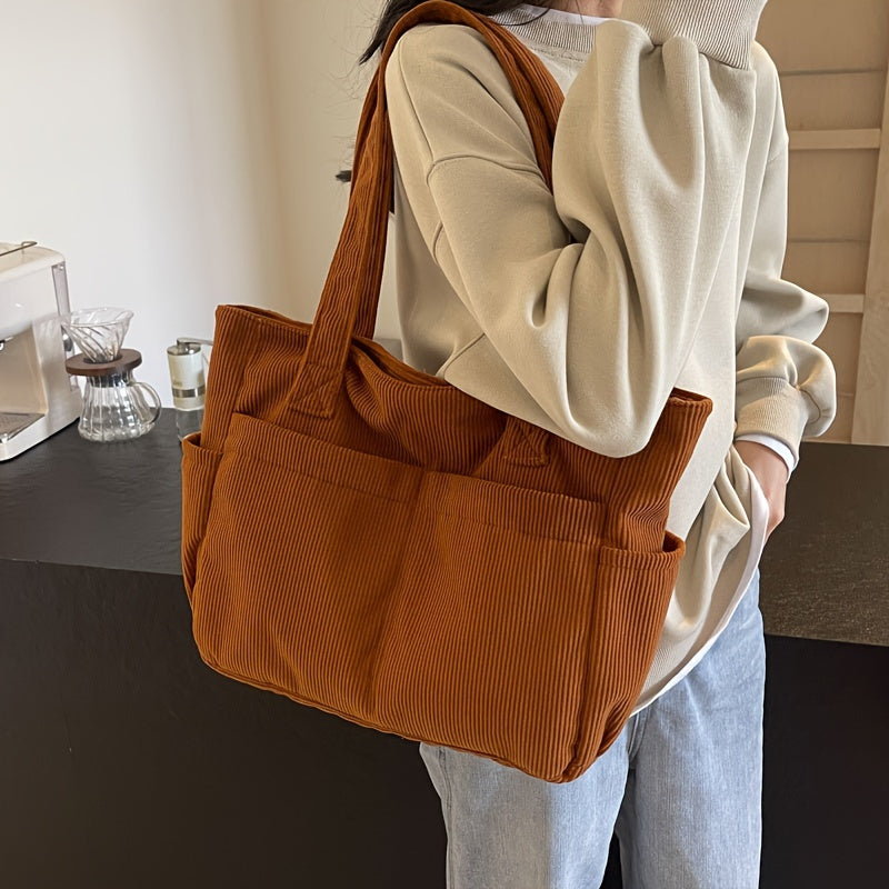 sac cabas en velours orange