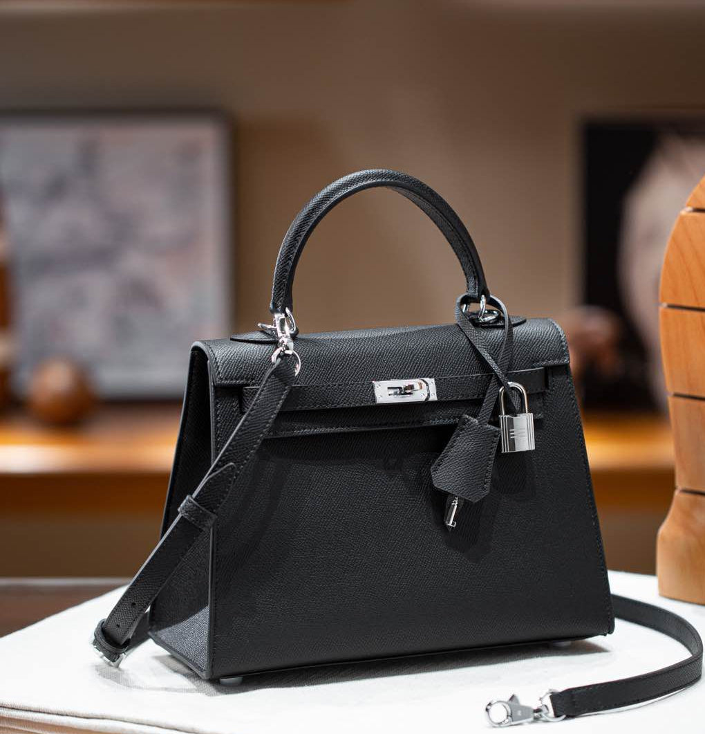 sac en cuir noir femme