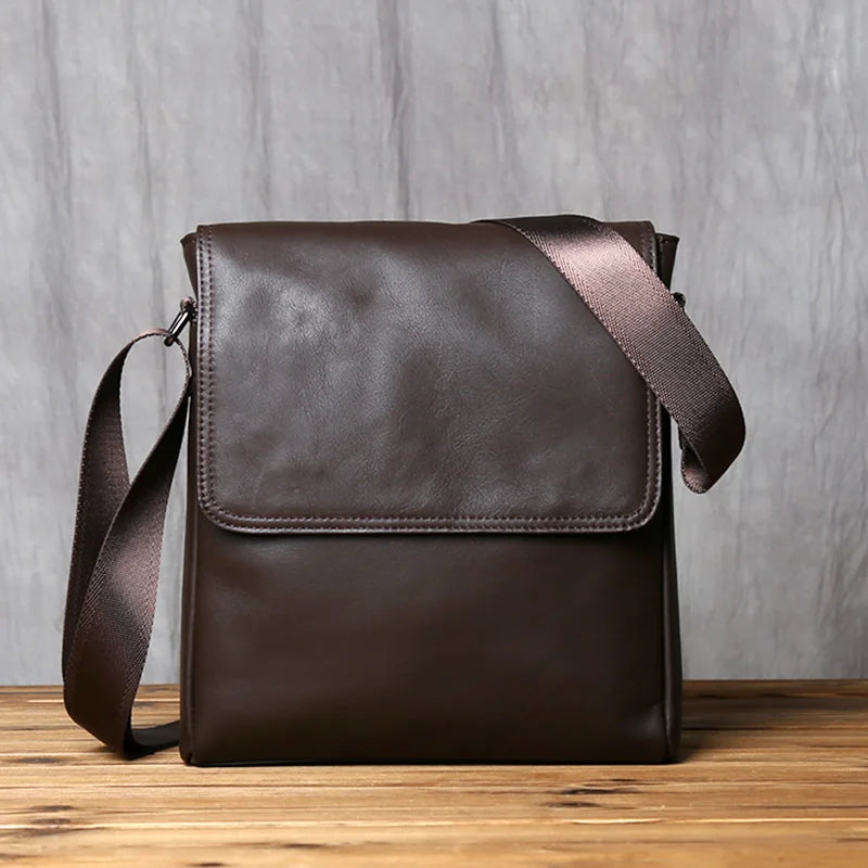 besace cuir marron homme