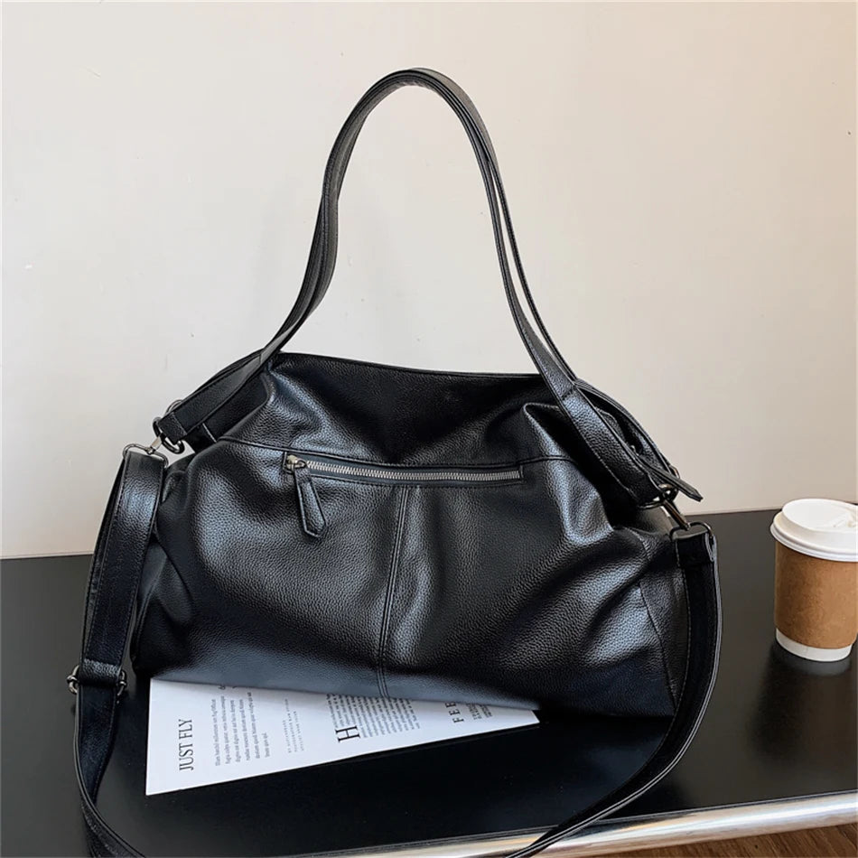 Sac a Main Noir Souple - Olivia