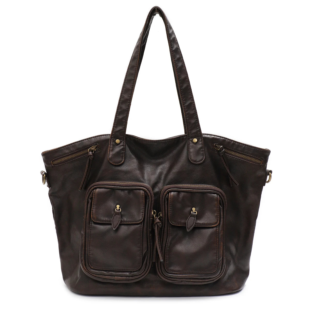 grand sac de cours pour etudiante marron