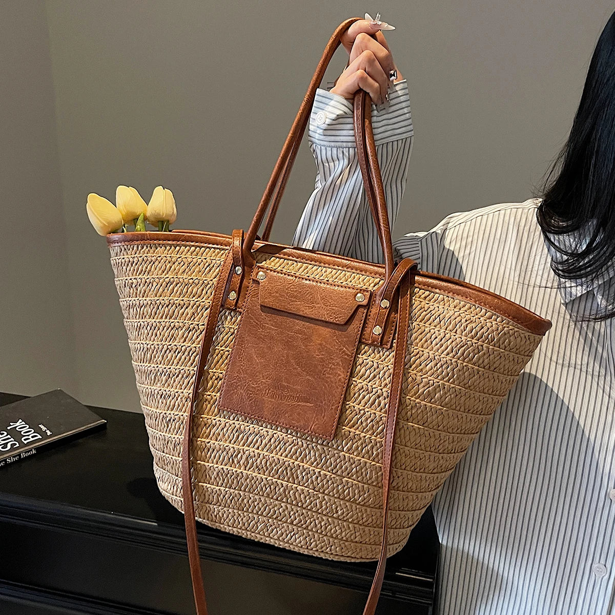 grand sac de plage chic femme