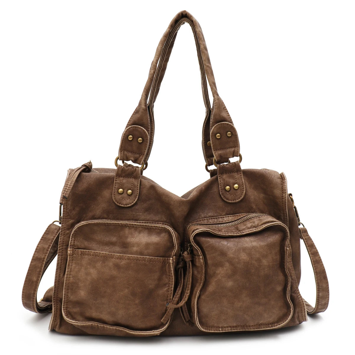 grand sac de cours marron