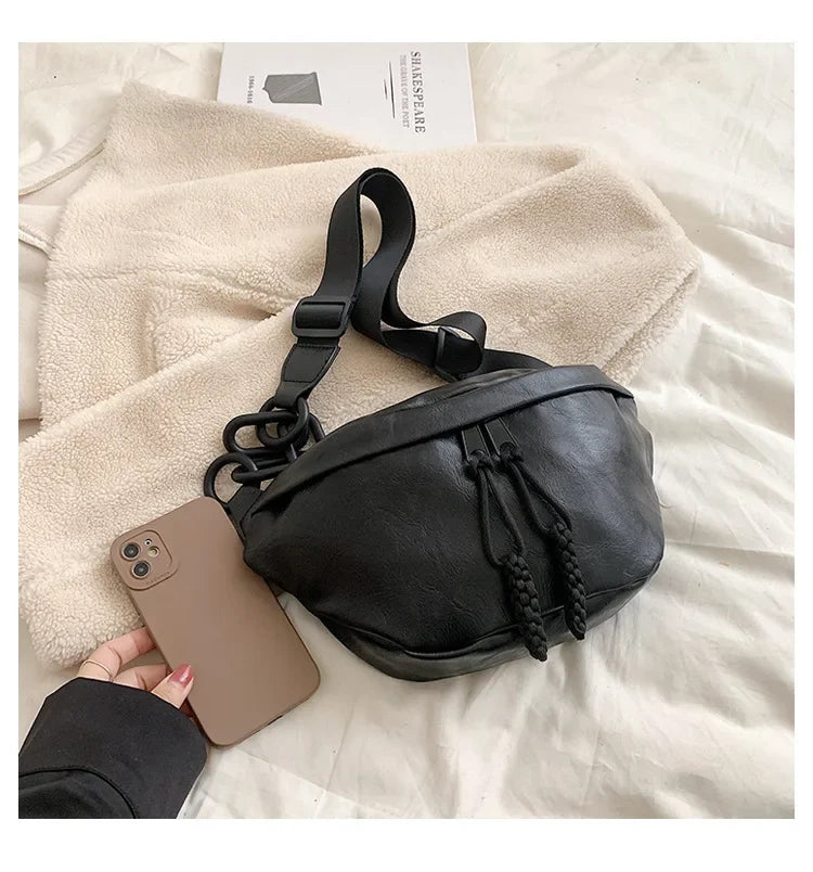 gros sac banane femme en similicuir