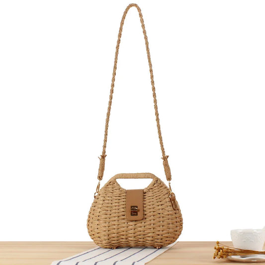 mini sac en paille