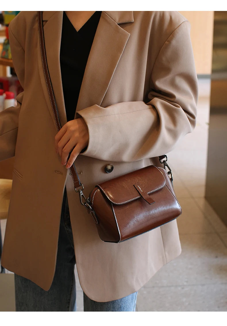 petit sac bandouliere cuir marron