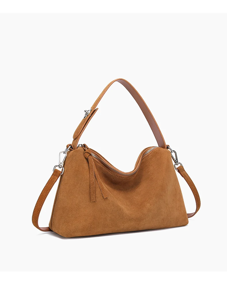 petit sac en daim camel